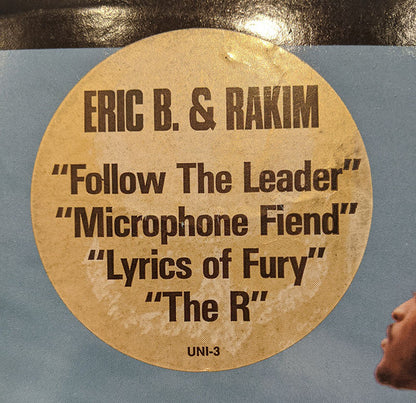 Eric B. & Rakim : Follow The Leader (LP, Album, Glo)