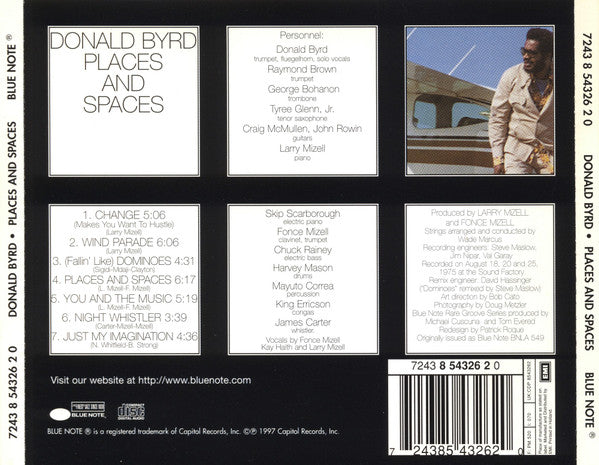 Donald Byrd : Places And Spaces (CD, Album, RE)