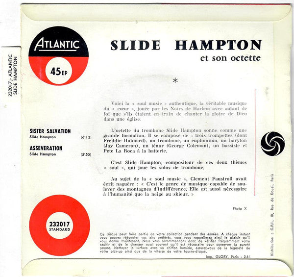 Slide Hampton Octet : Sister Salvation (7", EP)