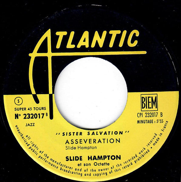Slide Hampton Octet : Sister Salvation (7", EP)
