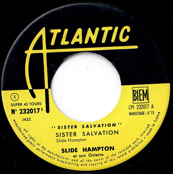 Slide Hampton Octet : Sister Salvation (7", EP)