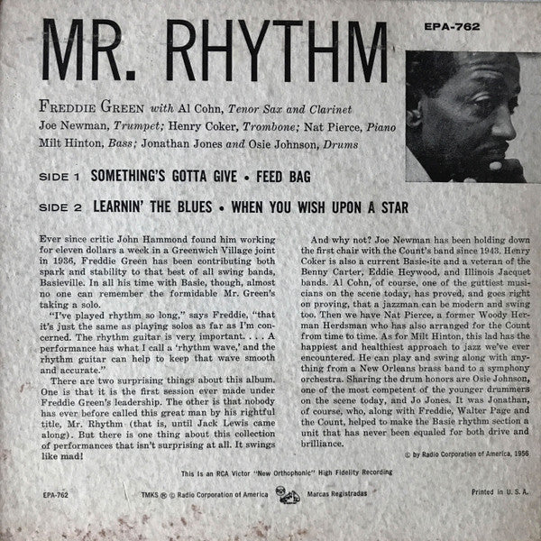 Freddie Green :  Mr. Rhythm  (7", EP)