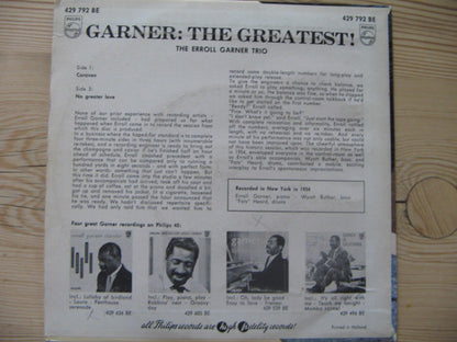 Erroll Garner Trio : Garner : The Greatest (7")