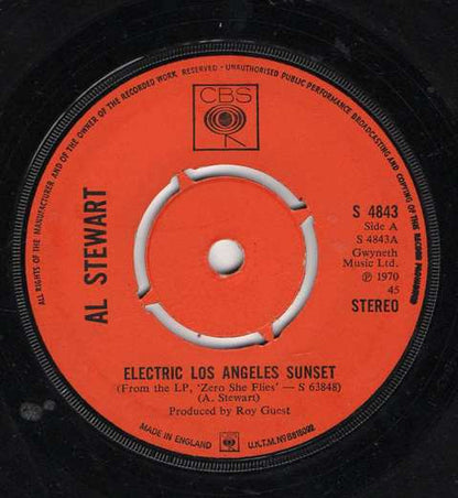Al Stewart : Electric Los Angeles Sunset (7", Single)