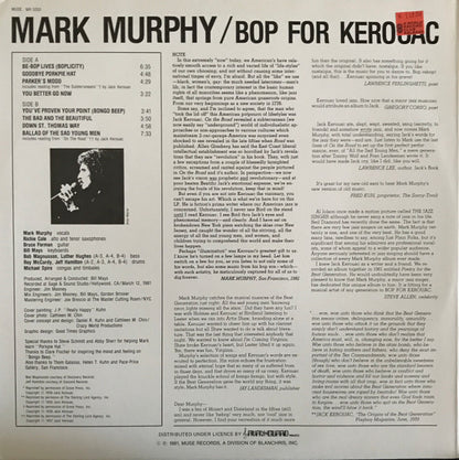 Mark Murphy : Bop For Kerouac (LP)