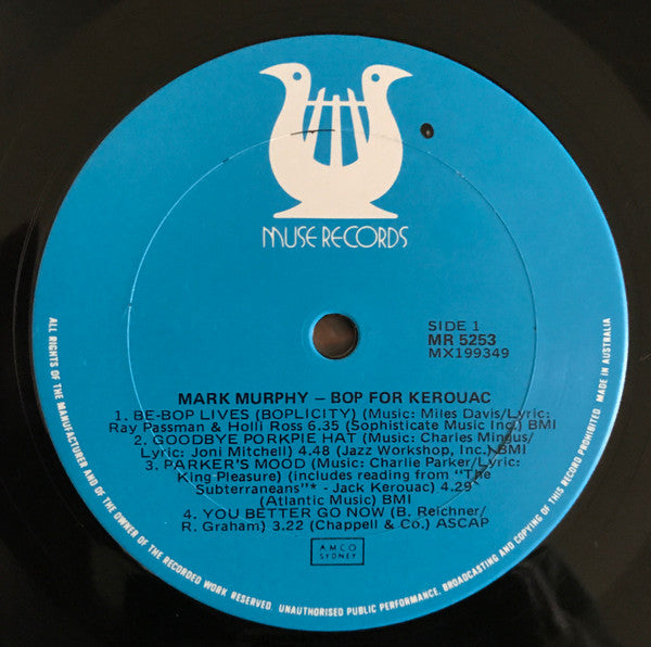 Mark Murphy : Bop For Kerouac (LP)