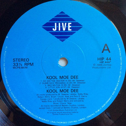 Kool Moe Dee : Kool Moe Dee (LP, Album, Blu)