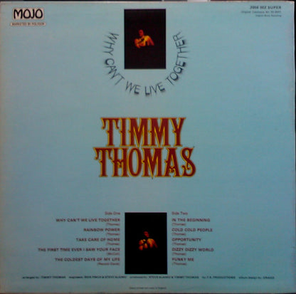 Timmy Thomas : Why Can't  We Live Together (LP, Album, Mono)