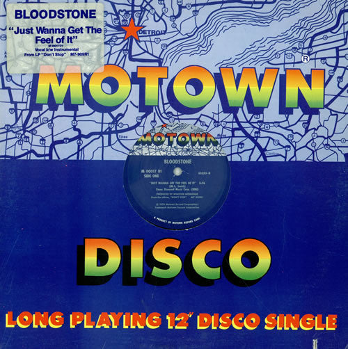 Bloodstone : Just Wanna Get The Feel Of It (12", Single)