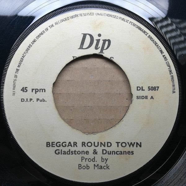 Gladstone Henry & The Ducanes (2) / Mighty Cloud Band : Beggar Round Town (7")