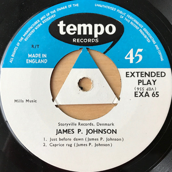 James Price Johnson : James P. Johnson (7", EP)