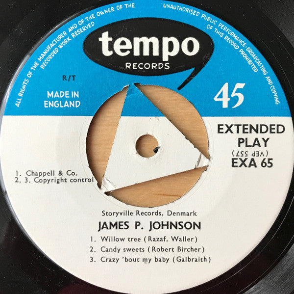 James Price Johnson : James P. Johnson (7", EP)