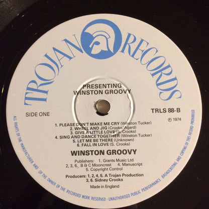 Winston Groovy : Presenting Winston Groovy (LP, Album, Blu)