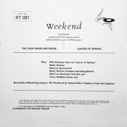 Weekend : The View From Her Room Plus Leaves Of Spring (12", Single)