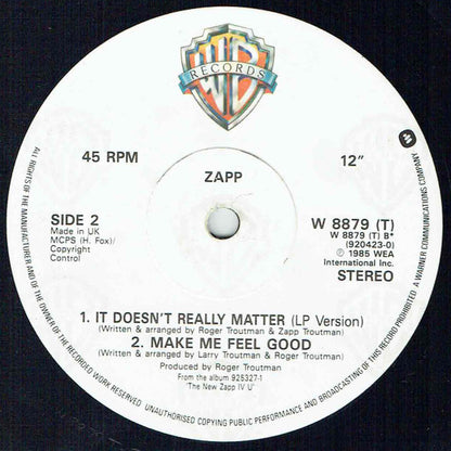 Zapp : It Doesn't Really Matter (12", Die)