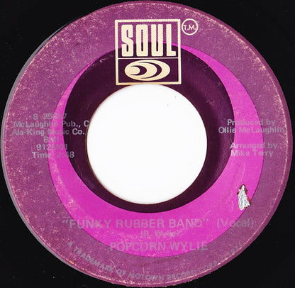 Richard "Popcorn" Wylie : Funky Rubber Band (7")