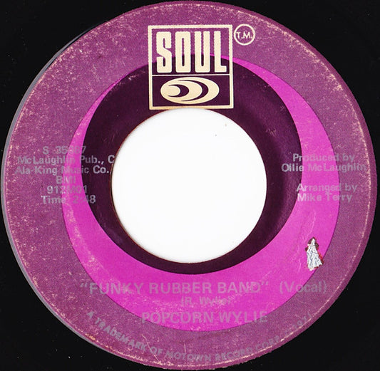 Richard "Popcorn" Wylie : Funky Rubber Band (7")