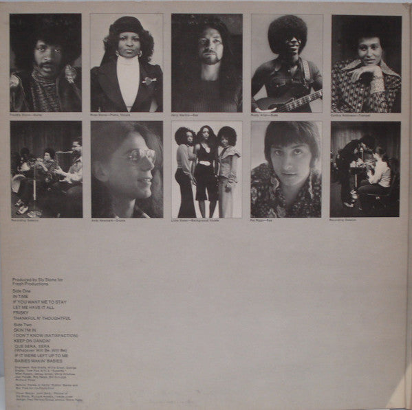 Sly & The Family Stone : Fresh (LP, Album, Pit)