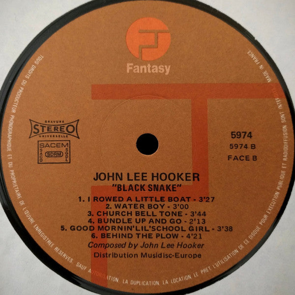John Lee Hooker : Black Snake (2xLP, Album, Comp)