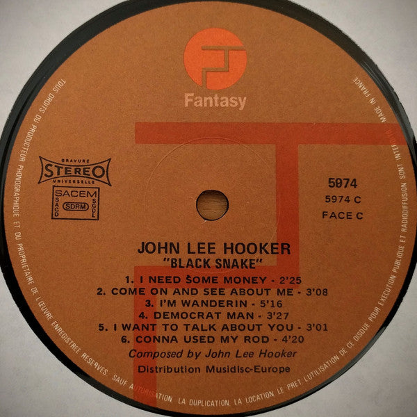 John Lee Hooker : Black Snake (2xLP, Album, Comp)