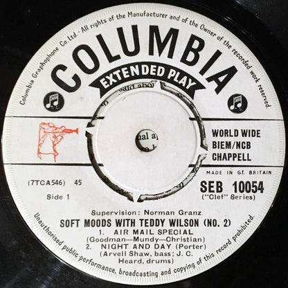 Teddy Wilson : Soft Moods With Teddy Wilson (No. 2) (7", EP)