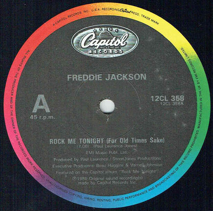 Freddie Jackson : Rock Me Tonight (For Old Times Sake) (12", Single, RE)