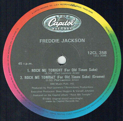 Freddie Jackson : Rock Me Tonight (For Old Times Sake) (12", Single, RE)