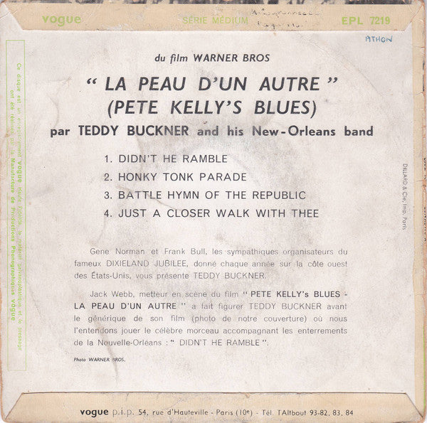 Teddy Buckner And His Dixieland Band : Didn't He Ramble - Du Film La Peau D'un Autre (Pete Kelly's Blues) (7", EP, RE)