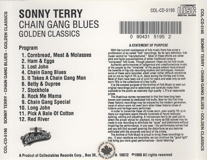 Sonny Terry : Chain Gang Blues (CD, Comp, RE)