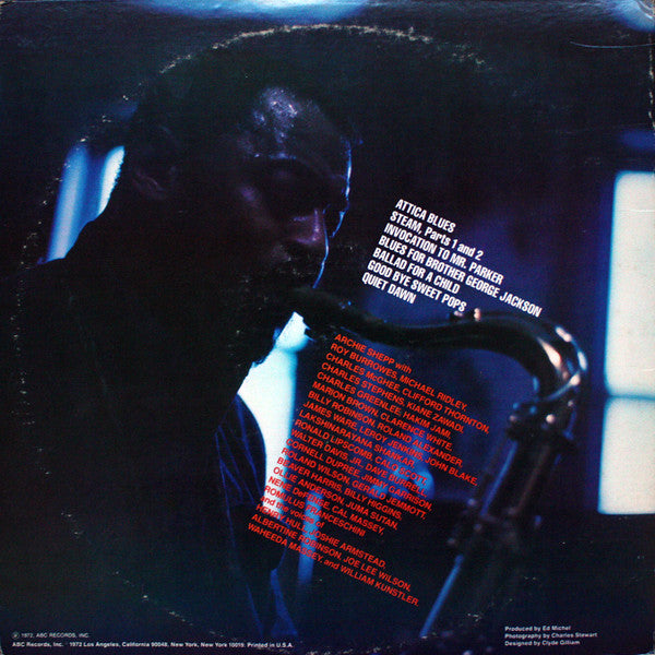 Archie Shepp : Attica Blues (LP, Album, Gat)