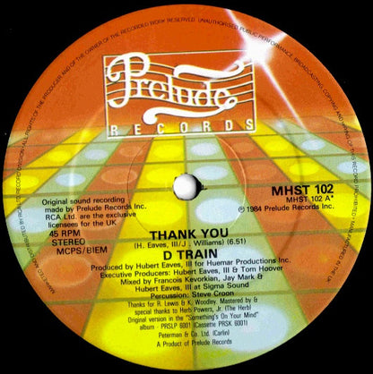 D-Train : Thank You (12")