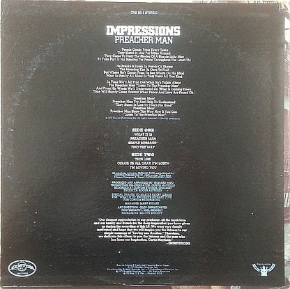 The Impressions : Preacher Man (LP, Album, Son)