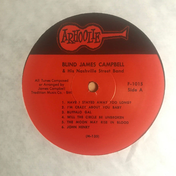 Blind James Campbell : Blind James Campbell And His Nashville Street Band (LP, Mono)