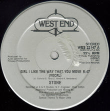 Stone : Girl I Like The Way That You Move (12", Single)