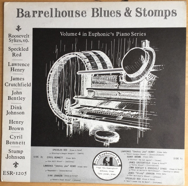 Various : Barrelhouse Blues & Stomps Vol.4 (LP, Comp, Blu)