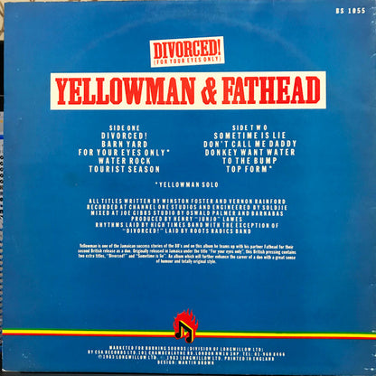 Yellowman & Fathead : Divorced! (For Your Eyes Only) (LP, Album)