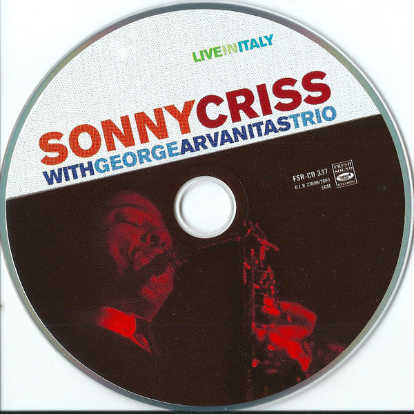 Sonny Criss with Georges Arvanitas Trio : Live In Italy (CD, Album, RE)