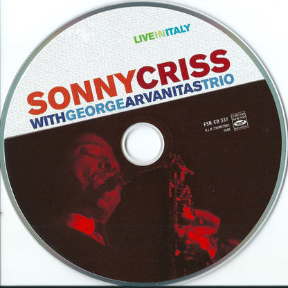 Sonny Criss with Georges Arvanitas Trio : Live In Italy (CD, Album, RE)