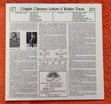 Cripple Clarence Lofton & Walter Davis : Cripple Clarence Lofton & Walter Davis (LP, Comp, RE)