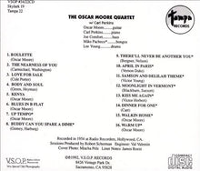 The Oscar Moore Quartet With Carl Perkins (4) : Oscar Moore (CD, Album, Comp, RE)