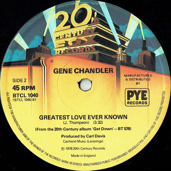 Gene Chandler : Get Down (12", Single, Ltd, Com)