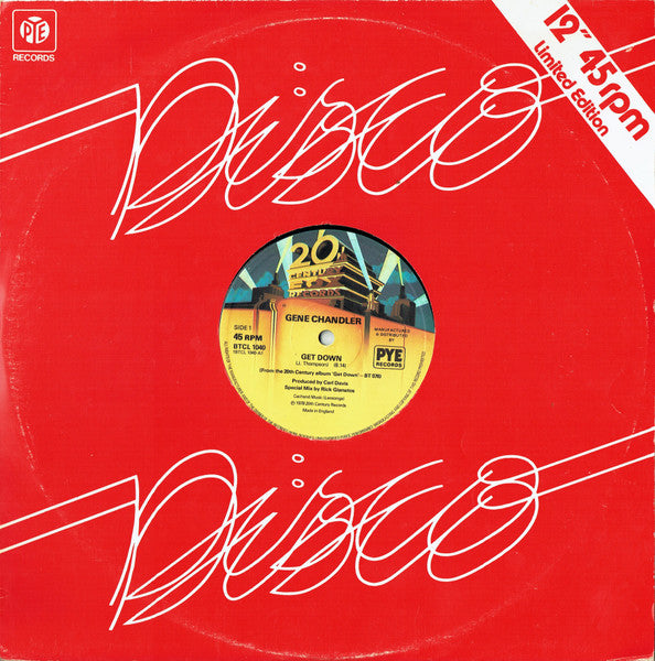 Gene Chandler : Get Down (12", Single, Ltd, Com)