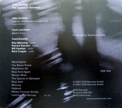 John Surman : The Spaces In Between (CD, Album)