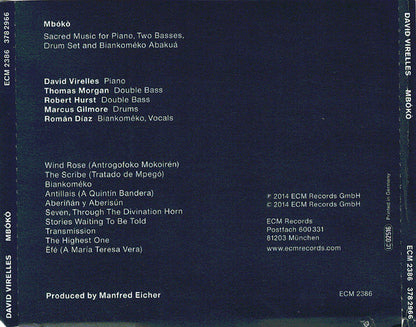 David Virelles : Mbókò (CD, Promo, Sli)