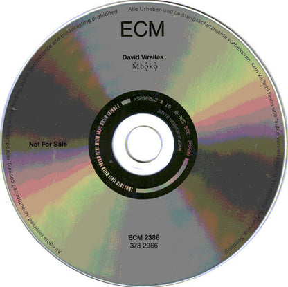 David Virelles : Mbókò (CD, Promo, Sli)