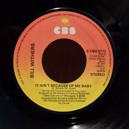 Bill Withers : Lovely Day (7", Pap)