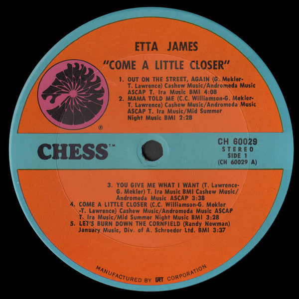 Etta James : Come A Little Closer (LP, Album)