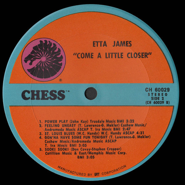 Etta James : Come A Little Closer (LP, Album)