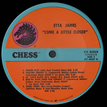 Etta James : Come A Little Closer (LP, Album)