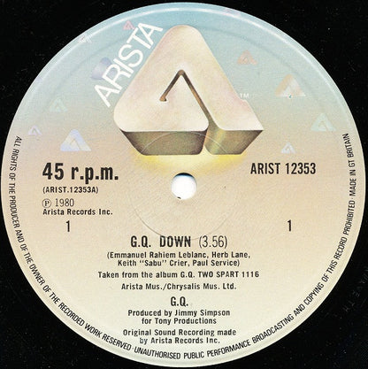 GQ : G.Q. Down (12")